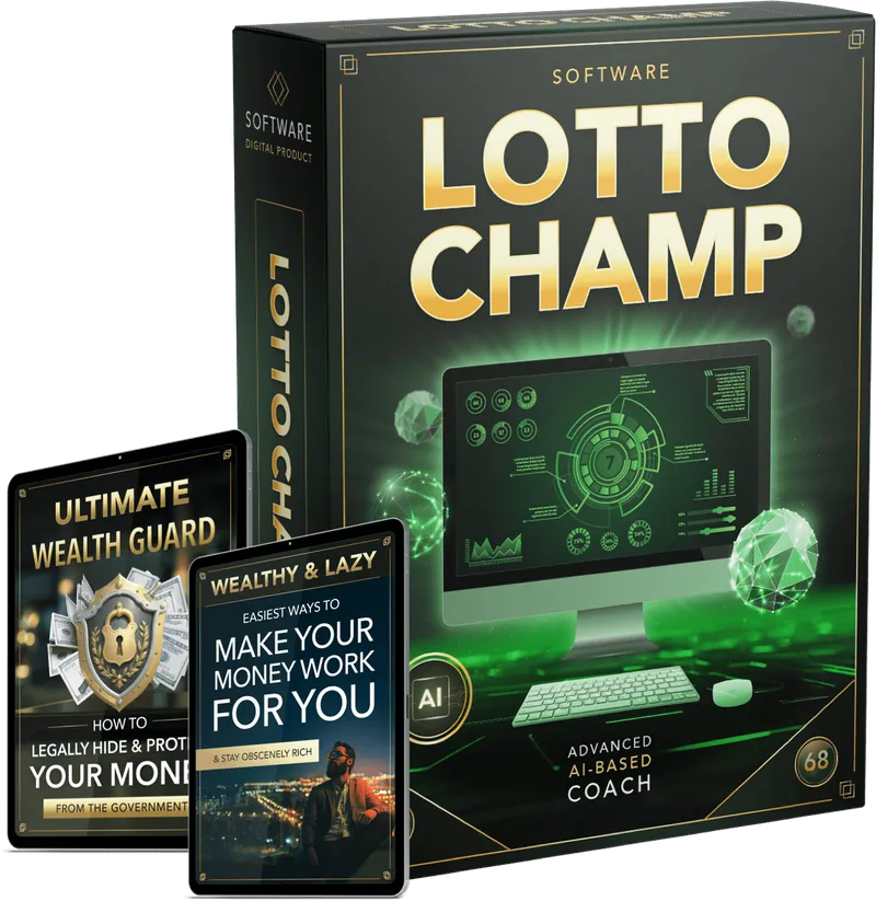 LottoChamp analytics dashboard showing lottery pattern recognition